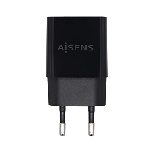 Aisens Cargador De Pared Usb 10W Alta Eficiencia, 5V/2A, Negro