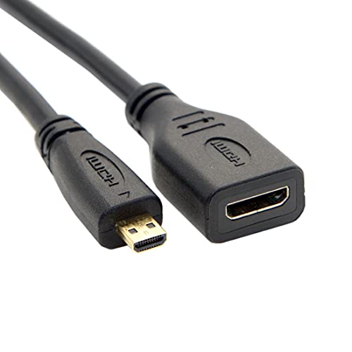 Chenyang - Cavo Di Prolunga Da Micro Hdmi 1.4 Tipo Dmaschio A Mini Hdmi 1.4 Tipo Cfemmina, Da 10Cm, Per Computer Portatili, Pc E Hdtv