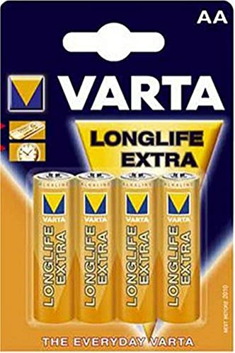 Varta Longlife Extra Alcaline Aa Mignon Confezione Da 4