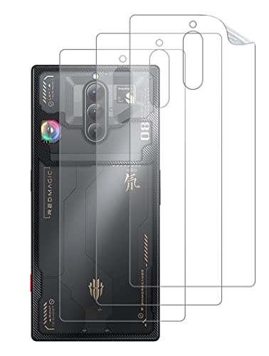 Giopuey [3 Pezzi Pellicola Protettiva Retro Compatibile Con Nubia Red Magic 8 Pro / 8S Pro, Tpu Flessibile, Ultra Sottile, Resistente Ai Graffi, Cover