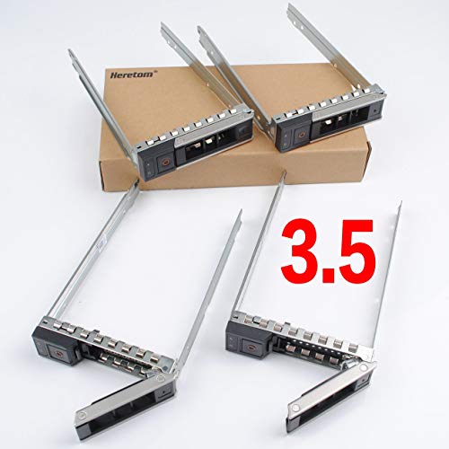 Heretom - 4 Pezzi Lff 3,5" 14A Generazione X7K8W Y796F Sas/Sata Vassoio Tray Caddy Hot-Swap Per Dell Xc640-10 Xc740Xd-12 R240 R340 R440 R540 R640 R740