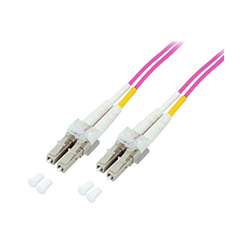 Techly Professional 304109 Cavo Fibra Ottica Multimodale Om4 Lc/Lc 50/125 2 M Fucsia