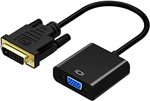 Gana Adattatore Dvi A Vga Cavo Convertitore Dvi-D A Vga | 24+1 Supporto 60Hz E 3D Per Sistemi Dvi Per Connettersi A Vga Display