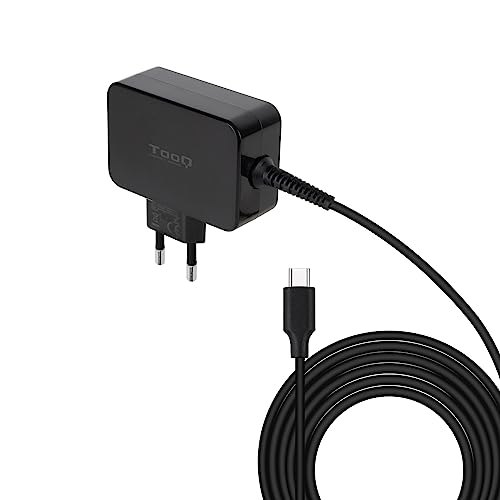 Tooq Tqlc-Usbcgan65Pd - Caricatore Usb C Gan 65W Con Pd 65W, Per Macbook/Dell/Hp/Samsung/Asus/Huawei Matebook/Xiaomi Air/Lenovo Thinkpad/Acer, Nero