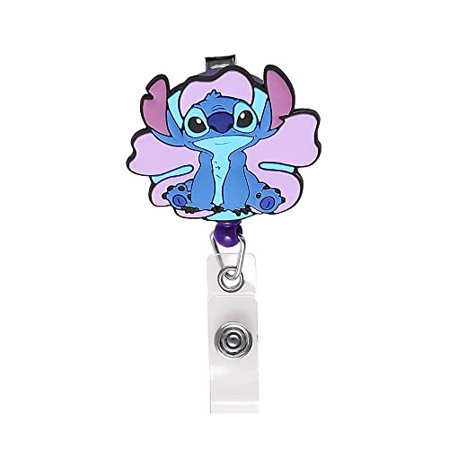 Lilo & Stitch Disney - Bobina Per Badge Blu E Viola