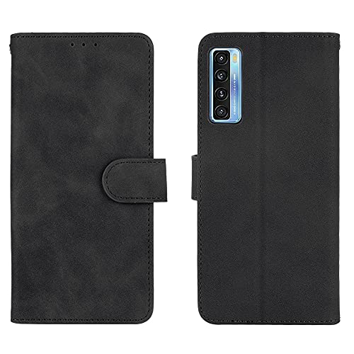 Weiou Leather Folio Cover Per Tcl 20 5G / Tcl 20S / Tcl 20L / Tcl 20L+, Custodia In Pelle Pu Magnetica Libro Flip Portafoglio Con [Funzione Stand]. Ne