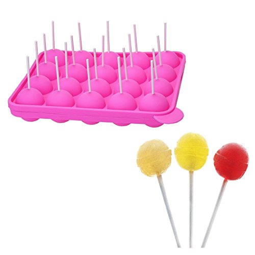 Jzhen 20 Cakepops Silicone Cake Pop Stampo, Può Essere Usato Per Fare Focaccine Di Biscotti Lecca-Lecca