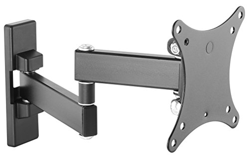 Ricoo Supporto Monitor Muro S7511 Girevole Inclinabile Fisso Schermo Pc 13-27" (33-69 Cm) Staffa Tv Universale Televisore Led/Lcd Vesa 100 X 100