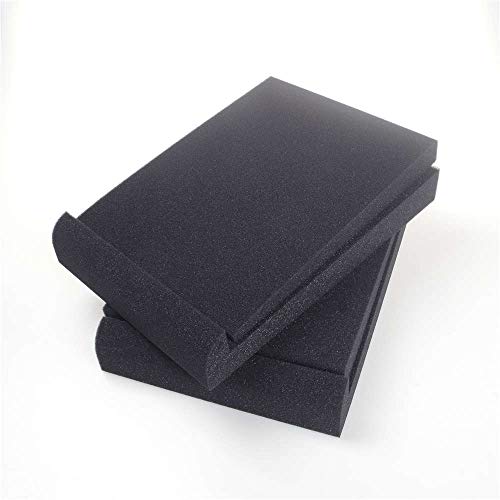 Angeek 2Pcs 20X28X4.2Cm Speaker Sound Insulation Mat Soundproofing Mat Acoustic Foam Board Sponge Sound Absorbing Pad Sound Reinforcement Cushion