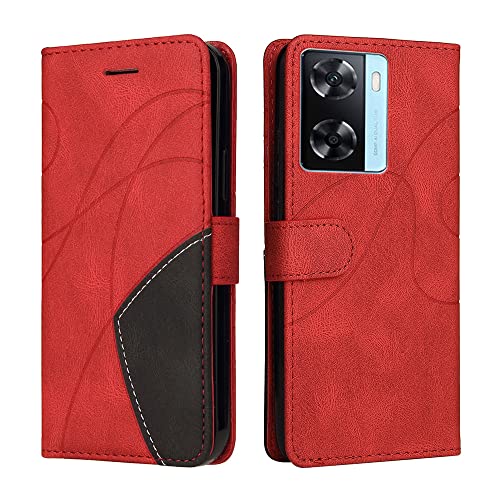 Xinni Cover Protettiva Per Oppo A57 4G 2022(Oppo A57S) Case, Retrò Cellulare Custodia Libro Antiurto In Flip Pelle Pu/Tpu, Portafoglio Flip Magnetica,
