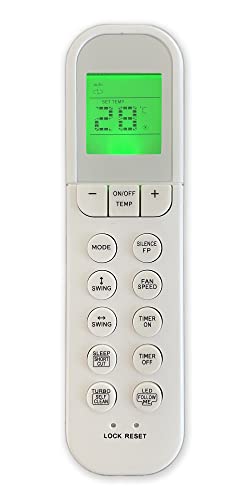 Wellclima Telecomando Rg36F/Bgef Per Climatizzatori Sostituisce I Modelli Rg36F2/Bgef Rg36F4/Bgef Rg36D/Bgef Rg36A/Bge A Marchio Midea Comfee Ariston