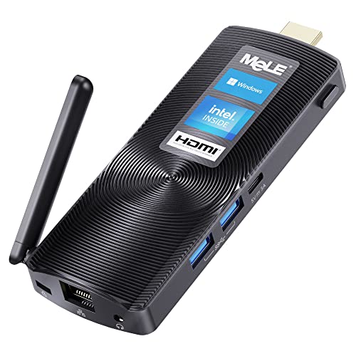 Mele Mini Pc Stick Pcg02 Windows 11 Pro Celeron J4125 8Gb 128Gb Fanless Stick Computer Portatile Ethernet Wifi Pxe Hdmi 4K Unlock Bios Auto Power On P