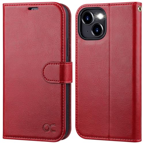 Ocase Custodia Iphone 15 Plus, Cover Iphone 15 Plus Interno Tpu Antiurto Portafoglio [Rfid Blocking] [Carta Fessura] [Supporto Stand] Custodie In Pell