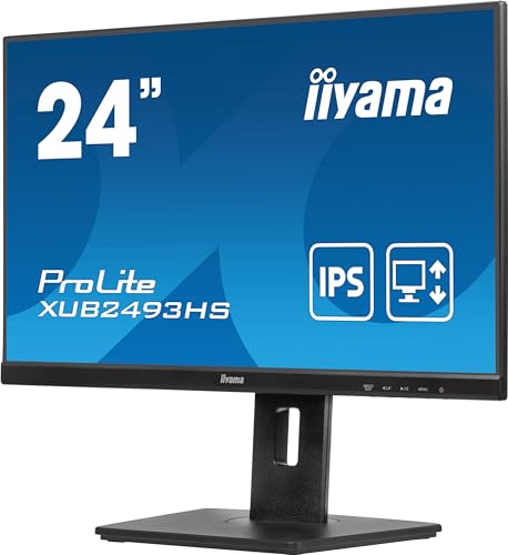 Iiyama Xub2493Hs-B6 Monitor 23.8", Ips, 1920X1080/100Hz, 1H1Dp, Has