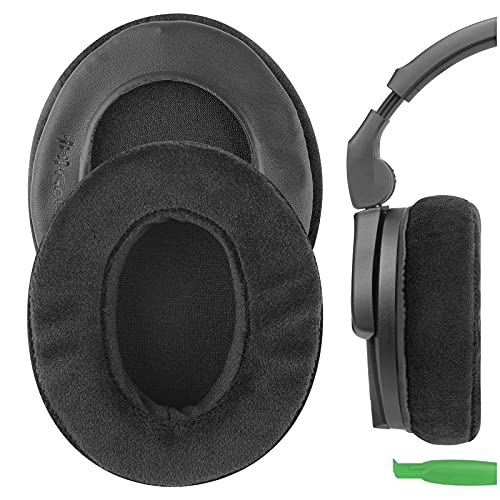 Geekria Cuscinetti Di Ricambio In Memory Foam Per Cuffie Senheiser Pc 350, Hd 280 Pro, Hd580, Urbanite Xl E Altre Cuffie Medio-Grandi, Di Velluto Nero