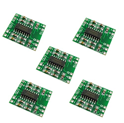 Aihasd 5Pcs Mini Super Pam8403 3W + 3W Classe D Amplificatore Digitale Scheda 2.5-5V Usb Alimentazione