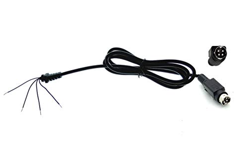 Cavo Ricambio Con Spina Mini Din 4 Pin Power Plug Cable 4 Fili A Saldare 1,25M Per Alimentazione Box Monitor Tv Pc