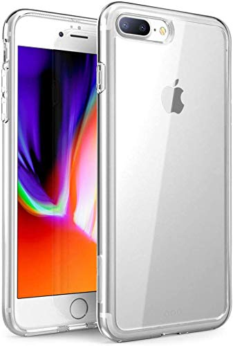 Captor Cover Trasparente Per Iphone 7 Plus/Iphone 8 Plus, Custodia Tpu In Silicone Flessibile Morbida E Sottile, Protezione Full Body Con Bordo Rialza