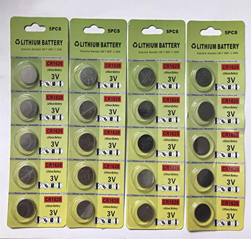 Xurlai Cr1620 3V Lithium Battery (20 Pack) - Cr 1620 Cellular Batterie Di Monete