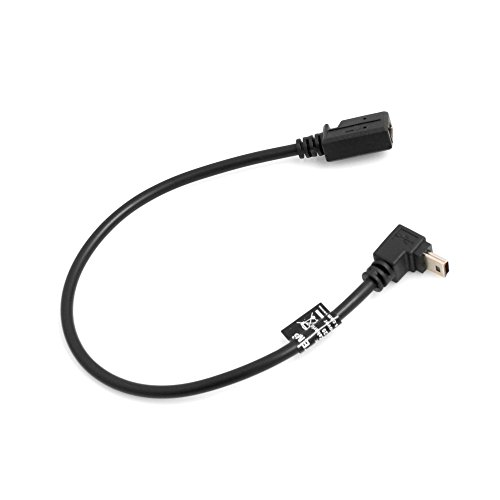 System-S Mini Usb Cavo 90 ° Gradi Angolare Aufwaerts A Angolo Mini Usb Femmina Adattatore Cavo Dati Micro Usb 27 Cm
