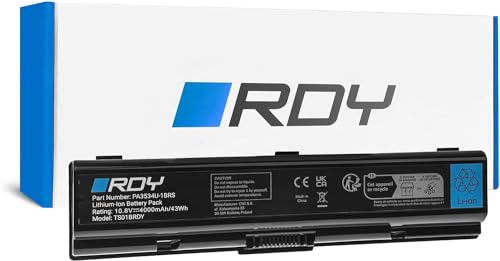 Rdy Batteria Pa3534U-1Brs Pa3534U-1Bas Pa3533U-1Brs Pabas098 Pa3533U-1Bas Per Toshiba Satellite A200 A300 A500 L300 L500 A205 A210 A305 A505 L200 L300