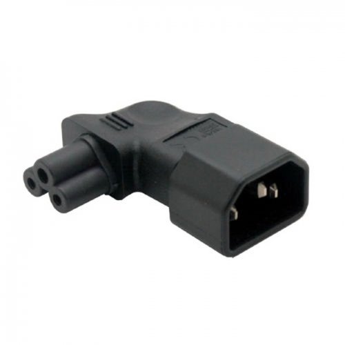 Jser Adattatore Iec 90°, Con 3 Poli, Maschio C14 A Micky C5 Ad Angolo Retto
