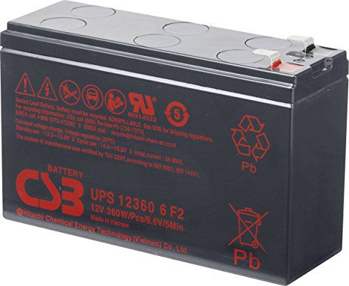 Csb Battery Batteria Al Piombo 12 V 6.5 Ah Ups 123606 Ups123606 Piombo-Agm L X A X P 151 X 99 X 60 Mm Spina Piatta