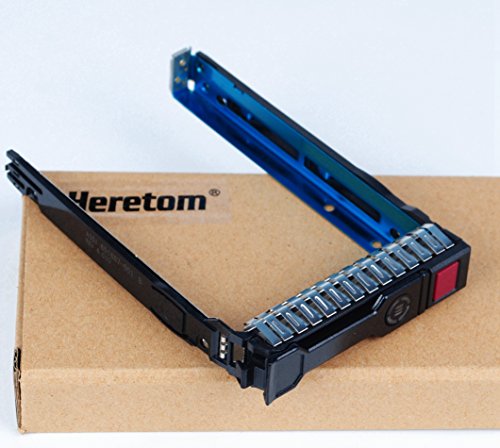 Heretom 6,3Cm 2,5" Vassoio Sff Sas/Sata Hdd Tray Caddy Per 651687-001 651699-001 Rev 4.010 Hp Proliant G8 Gen8 G9 Gen9 Dl380P Dl360P Ml310E Ml350P Dl1