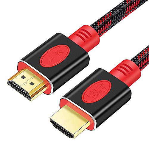 Shuliancable Cavo Hdmi 4K, Cavi Hdmi 2.0 Supporta Fire Tv, Ethernet, Audio Return, Video Uhd 2160P, Hd 1080P, 3D, Pc (1M)