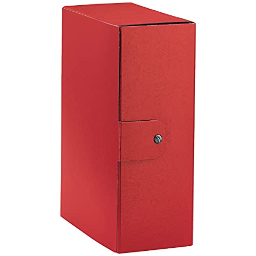Esselte C32 Eurobox Cartella Per Progetti, 25 X 35 Cm, Dorso 12 Cm, Rosso, Confezione Da 1, 390332160