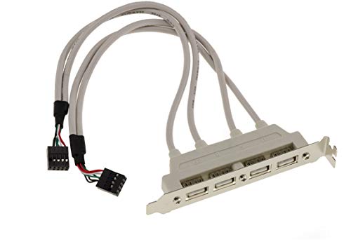 Kalea-Informatique Staffa Usb 2.0 A 4 Porte Di Tipo A Per Porte Interne Usb2 Della Scheda Madre, A 9 Pin