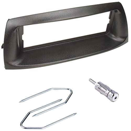 Sound-Way Kit Montaggio Autoradio, Mascherina 1 Din, Adattatore Antenna, Chiavi Di Smontaggio Compatibile Con Fiat Punto 2 E 3