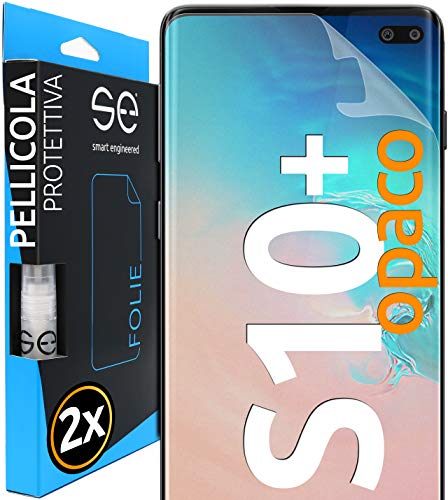 Smart Engineered 3D Pellicola Opaca Di Protezione Dello Schermo Per Samsung Galaxy S10 Plus Antiriflesso [2 Pezzi Opaco, Case-Friendly, Pellicola Prot