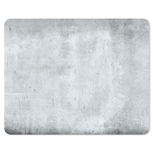 Tappetino Per Il Mouse Effetto Cemento, 24 X 19 Cm, Dimensioni Standard, Antiscivolo, Semplice E Moderno, Effetto Pietra, Granito, Grigio