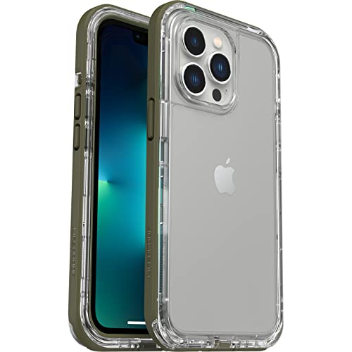 Lifeproof Per Apple Iphone 13 Pro, Custodia Sottile Resistente A Cadute, Polvere E Neve, Gamma Next, Trasparente/Verde