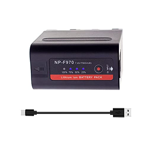 Sloda Np-F970 Np-F980 Batterie De Remplacement Pour Vidéo Numérique Compatible Avec Sony Dcr-Vx2100, Dsr-Pd150, Dsr-Pd170, Fdr-Ax1, Hdr-Fx1, Hdr-Fx7,