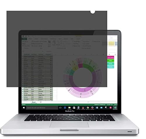 Miberakom Privacy Screen Filter/ Filtro Privacy/ Schermo Per La Privacy Per Notebook, Computer Portatili E Monitor 15" (Widescreen 16: 9), 345 Mm X 19