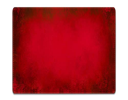 Silent Monsters Tappetino Mouse, Taglia S (240 X 200 Mm) Piccolo, Disegno Rosso Con Bordo Cucito, Per Ufficio Mouse E Gaming Mouse