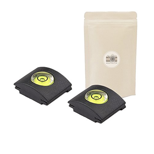 2X Copri Slitta Flash Con Livella A Bolla - Coperchio Slitta Per Hot Shoe Per Fotocamera Macchine Fotografiche Dslr Canon Nikon Pentax Olympus Panason