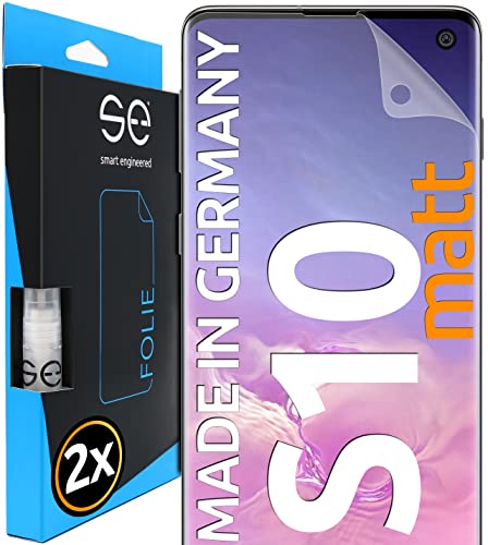Smart Engineered 3D Pellicola Opaca Di Protezione Dello Schermo Per Samsung Galaxy S10 Antiriflesso [2 Pezzi Opaco, Case-Friendly, Pellicola Protettiv