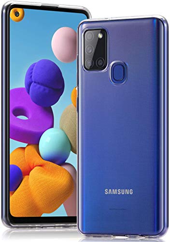 Captor Cover Trasparente Per Samsung A21S, Custodia Tpu In Silicone Flessibile Morbida E Sottile, Protezione Full Body Con Bordo Rialzato Per Schermo