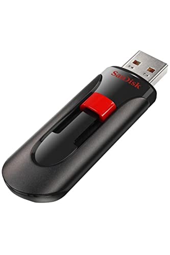 Sandisk Cruzer Glide 64 Gb Usb Flash Drive Usb 2.0, Black & Red