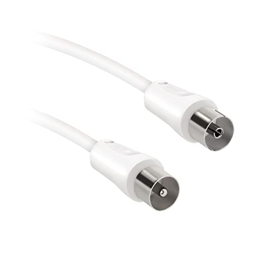 Ekon Cavo Antenna Tv, Cavo Antenna, Maschio Femmina, 10 Metri, 75 Db, Per Tv, Smart Tv, Decoder, Digitale Terrestre