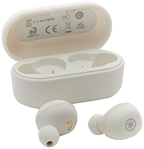 Yamaha Tw-E3A Cuffie In-Ear True Wireless Bluetooth, Auricolari Con Microfono Integrato, 6H Di Autonomia Con 1 Sola Ricarica, Impermeabili Ipx5, Custo