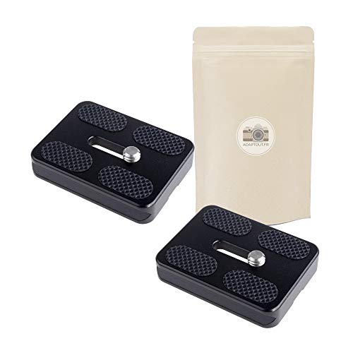2X Pu-50 Piastra Di Treppiede Tipo Arca Swiss Standard 50Mm Pu50 - Piastra A Sgancio Rapido Db Qr04 Benro Gitzo Induro B0 B1 B2 J1 N1 - Adaptout Marca