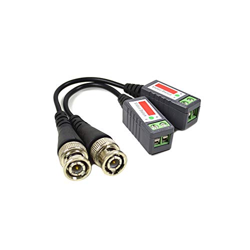 Pni Acctvvb Adattatore 201 C Video Balun Passivo, Bnc, Set Da Pezzi, Cavo 600 M Cromo/Nero