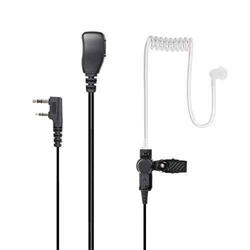 Hoornie Auricolari A 2 Pin Per Kenwood Tk-3101, Tk-3201, Tk-3301, Tk-3401D, Tk-3501, Tk-3701, Nx-220, Nx-320 E Altro Ancora. Include 10 Tappi Per Le O