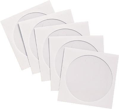 Compucessory 442439-Bustine In Carta Per Cd, 126 X 126 Mm, 90 G, Confezione Da 50, Colore: Bianco