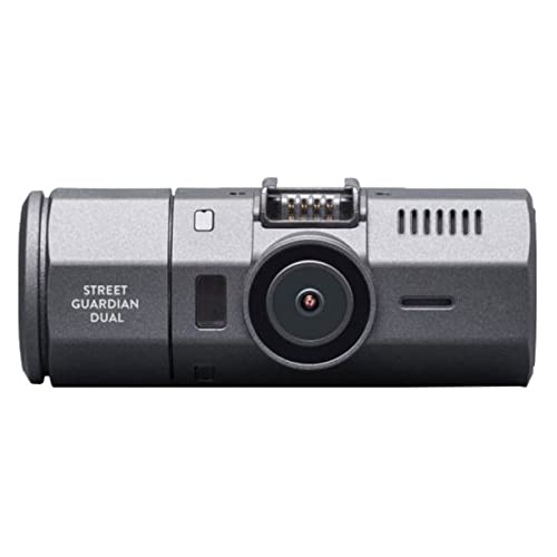 Midland Street Guardian Dual Telecamera, Doppia Video Camera Da Auto Con Cycle Recording, Grandangolo 160° Out + 120° In, Black Box, Cavo Presa Accend