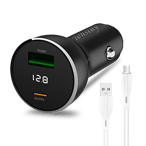 Caricabatterie Per Auto Supervooc,Caricabatteria Da Auto Warp 65W Per Oneplus Nord 2 T/Ce 2/10/9/8T,Cavo Accendisigari 24V 2 Porte Da 1,5M Per Oppo Re